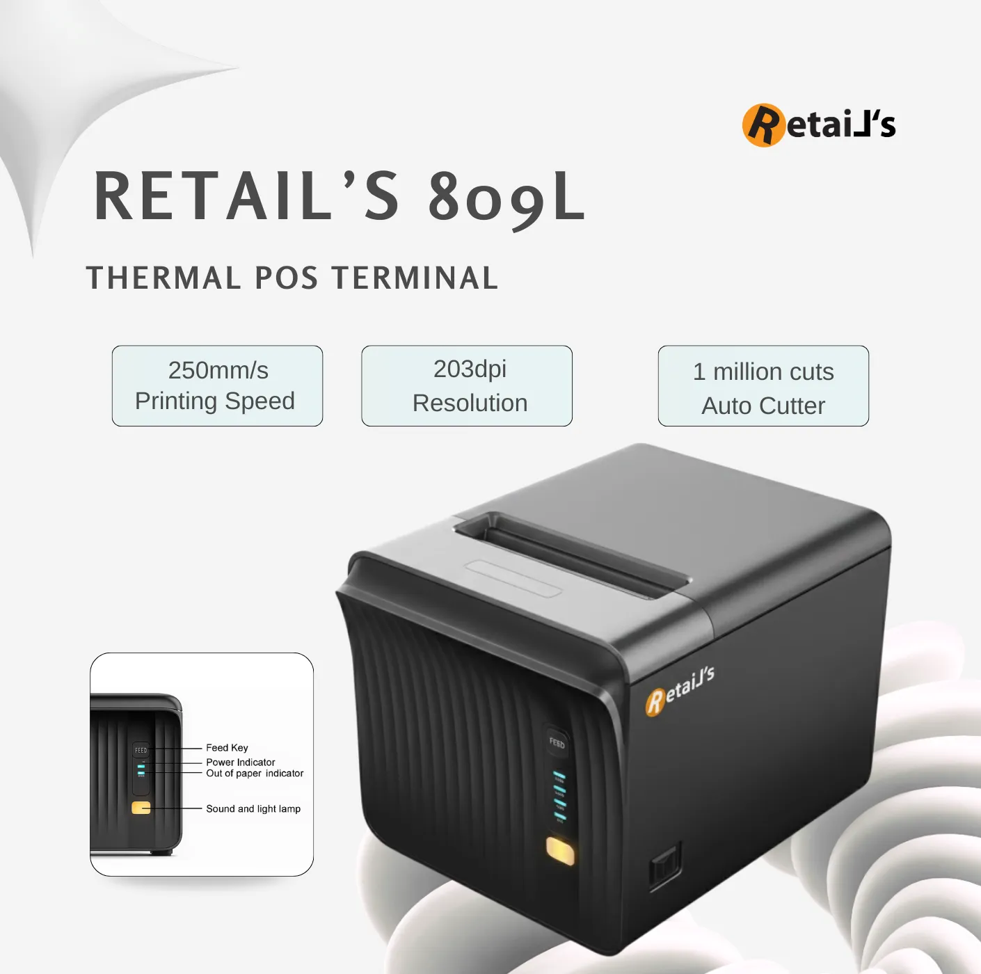 Retail's 809L POS printer