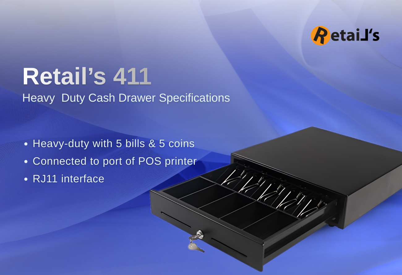 Cash Drawer 411 spec
