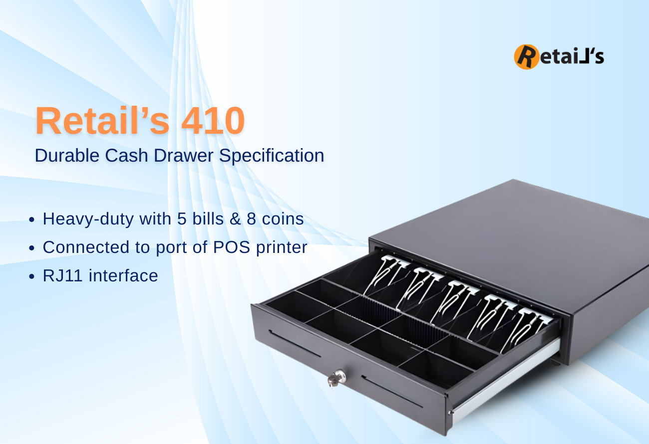 Specification 410 cash Drawer